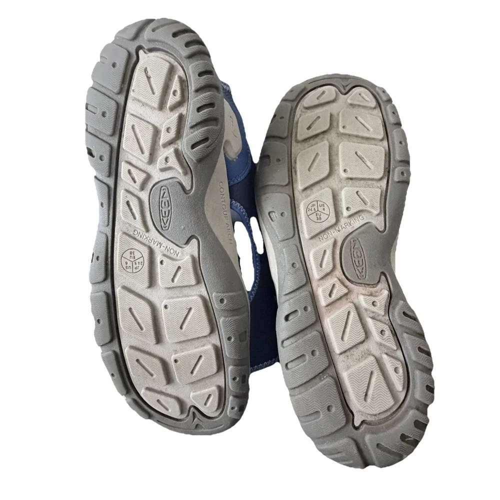 Keen Knotch River Open Toe Blue Water Shoe Sandal Walking Hiking Gorpcore Size 6